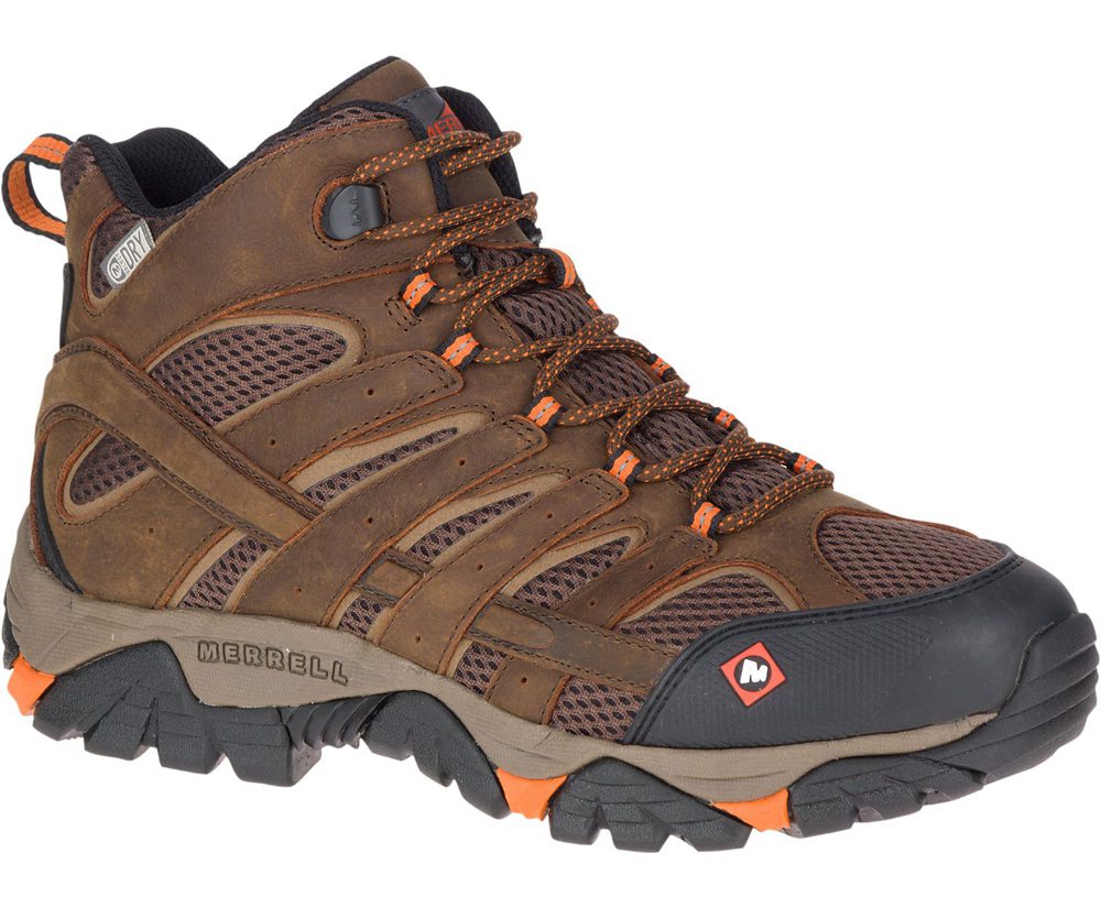 Merrell Boots Brown - Moab Vertex Mid Waterproof SR - Mens 37ENRCLVP